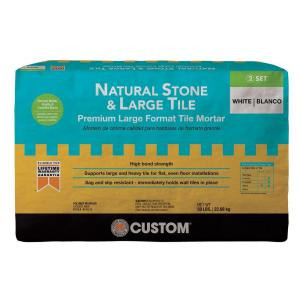 Custom Building Products Natural Stone and Large Tile 50 lb. White Premium Mortar-MGMM50 100154560