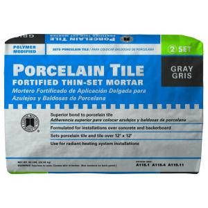 Custom Building Products Porcelain Tile Gray 50 lb. Fortified Thin-Set Mortar-PMG50 202753992