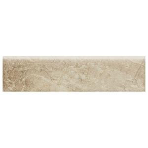 Daltile Continental Slate Egyptian Beige 3 in. x 12 in. Porcelain Bullnose Floor and Wall Tile-CS50S43C91P1 100627392