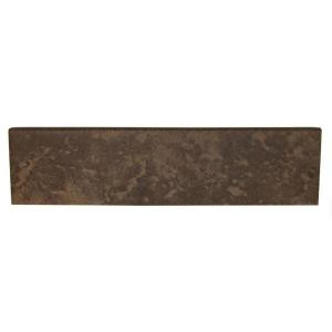 Daltile Continental Slate Moroccan Brown 3 in. x 12 in. Porcelain Bullnose Floor and Wall Tile-CS55S43C91P1 202624032