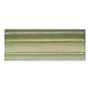 Daltile Cristallo Glass Peridot 3 in. x 8 in. Chair Rail Glass Accent Wall Tile-CR5238CR1P 202647710