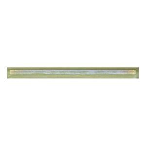 Daltile Cristallo Glass Peridot 3/4 in. x 8 in. Pencil Glass Accent Wall Tile-CR52348DECOA1P 202647709