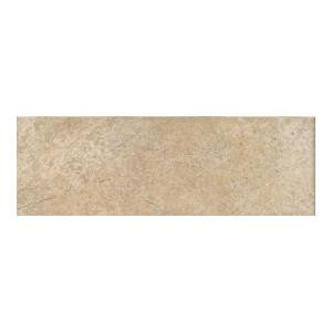 Daltile Grand Cayman Oyster 3 in. x 12 in. Porcelain Bullnose Floor and Wall Tile-GC01P43C9CC1P1 203116208