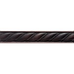 Daltile Ion Metals Oil Rubbed Bronze 1 in. x 6 in. Composite of Metal Ceramic and Polymer Rope Accent Tile-IM0316RP1P 203719607