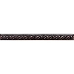 Daltile Ion Metals Oil Rubbed Bronze 1/2 in. x 6 in. Composite of Metal Ceramic and Polymer Rope Liner Accent Tile-IM031/26RP1P 203719604