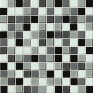 Daltile Isis Pewter Blend 12 in. x 12 in. x 3 mm Glass Mesh-Mounted Mosaic Wall Tile-IS3111MS1P 203719398