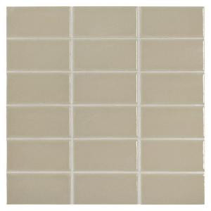 Daltile Prologue Delicate Gray 12 in. x 12 in. x 6 mm Glazed Ceramic Mosaic Tile-PR9324HD1P2 205955525