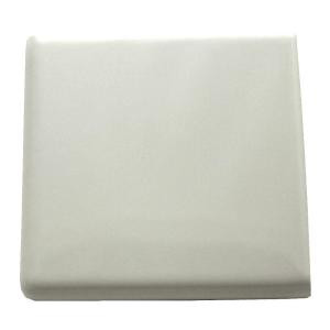 Daltile Semi-Gloss 4-1/4 in. x 4-1/4 in. White Ceramic Bullnose Outside Corner Wall Tile-0100SCRL44491P1 100672624