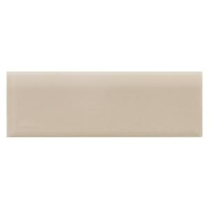 Daltile Semi-Gloss Urban Putty 2 in. x 6 in. Ceramic Bullnose Wall Tile-0161S42691P1 202629853