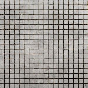Emser Silver 12 in. x 12 in. x 9.5 mm Marble Mesh-Mounted Mosaic Floor and Wall Tile-1165798 205651126