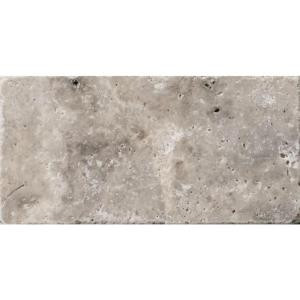 Emser Trav Ancient Tumb Silver 16 in. x 24 in. Travertine Floor or Wall Tile-1077675 205749243