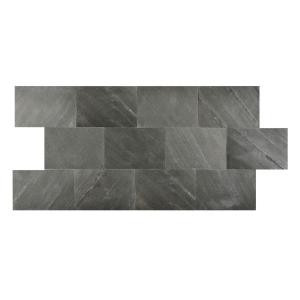 FastStone+ Black Line 6 in. x 9 in. Slate Peel and Stick Wall Tile (4.5 sq. ft. / pack)-70-048-03-01 207041450