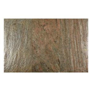FastStone+ Copper 12 in. x 24 in. Slate Peel and Stick Wall Tile (6 sq. ft. / pack)-70-047-05-01 207041419