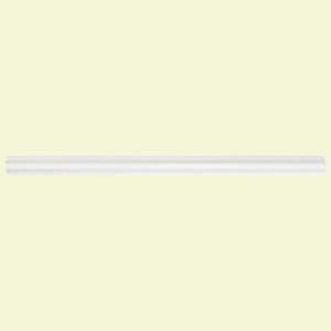 Jeffrey Court Allegro White Gloss Dome 3/4 in. x 12 in. Ceramic Wall Tile-99531 202663577