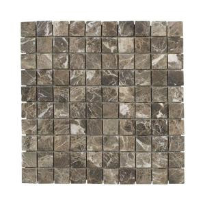 Jeffrey Court Emperador 12 in. x 12 in. x 8 mm Marble Mosaic Floor/Wall Tile-99057 202273498