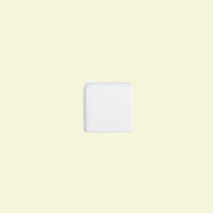 Jeffrey Court Fresh White 2 in. x 2 in. Ceramic Double Bullnose Trim-96015 207088755