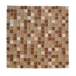 Jeffrey Court Iced Ginger 12 in. x 12 in. x 8 mm Glass Onyx Mosaic Wall Tile-99413 202521469