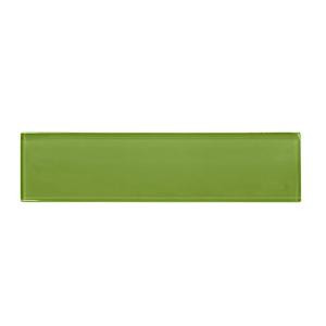 Jeffrey Court Lime 3 in. x 12 in. Glass Wall Tile-99705 205594400