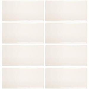 Jeffrey Court Royal Cream 3 in. x 6 in. Ceramic Wall Tile (8-Pack)-99505 202663552