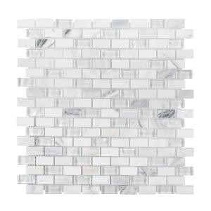 Jeffrey Court Ten Below 11-3/8 in. x 12 in. x 8 mm Stone and Glass Mosaic Tile-96002 207158346