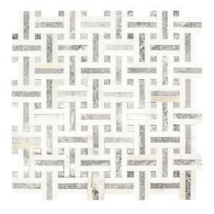 Jeffrey Court Windswept 13 in. x 13 in. x 8 mm Marble Mosaic Wall Tile-99644 203774455