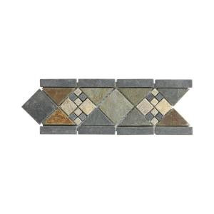 Jeffrey Court Yacht Harbor 4 in. x 12 in. x 8 mm Slate Strip Wall Accent-99017 202273459