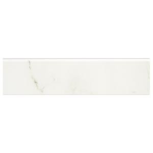 MARAZZI Developed by Nature Calacatta 3 in. x 12 in. Glazed Porcelain Floor Bullnose Tile-DN11P43C9CC1P1 206567879