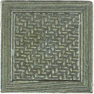 MARAZZI Montagna Nickel 2 in. x 2 in. Metal Resin Basketweave Decorative Floor/Wall Tile-UGAC 100646383