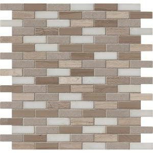 MS International Arctic Storm 12 in. x 12 in. x 10 mm Honed Marble Mesh-Mounted Mosaic Floor and Wall Tile-AS-10MM 203447805