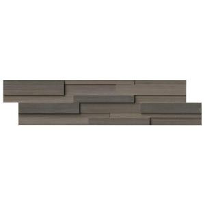 MS International Brown Wave 3D Ledger Panel 6 in. x 24 in. Honed Travertine Wall Tile (10 cases / 60 sq. ft. / pallet)-DBROWAV624-3DH 205960158