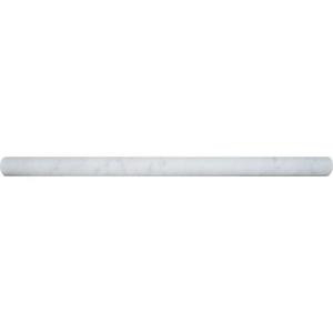 MS International Carrara White 3/4 in. x 12 in. Polished Marble Pencil Molding Wall Tile (20 pieces / case)-SMOT-PENCIL-CAR 205762416