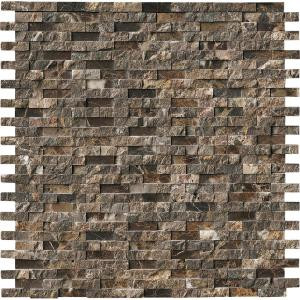 MS International Emperador Splitface 12 in. x 12 in. x 10 mm Marble Mesh-Mounted Mosaic Tile-EMP-SFIL10MM 202814269