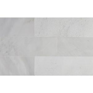 MS International Greecian White 4 in. x 12 in. Multi Finish Marble Floor and Wall Tile (2 sq. ft. / case)-TGREWH412MF 206359767