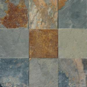MS International Multi Color 12 In. x 12 In. Gauged Slate Floor and Wall Tile (5 sq. ft. /case)-SHDCALGLD1212G 202194782