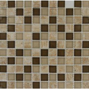 MS International Pine Valley 12 in. x 12 in. x 8 mm Glass and Stone Mesh-Mounted Mosaic Tile-SMOT-SGLS-PV8MM 202814255