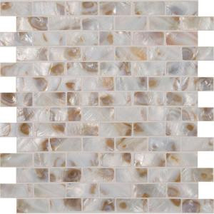 MS International Santorini 12 in. x 12 in. x 3 mm Glass Mesh-Mounted Mosaic Tile (20 sq. ft. / case)-GLSSHLBRK-SANTORI 205308174