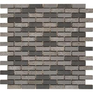 MS International Shale 12 in. x 12 in. x 10 mm Natural Basalt Mesh-Mounted Mosaic Tile (10 sq. ft. / case)-BSLTB-5/8X2MF 205308196