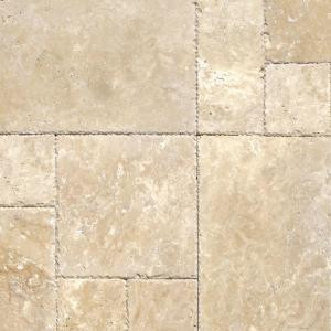 MS International Tuscany Beige Pattern Honed-Unfilled-Chipped Travertine Floor and Wall Tile (5 Kits / 80 sq. ft. / Pallet)-TTBEIG-PAT-HUFC 205088376