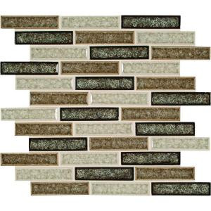 MS International Venetian Cafe 12 in. x 12 in. x 8 mm Glass Mesh-Mounted Mosaic Tile-GLSGGBRK-VC8MM 204265383