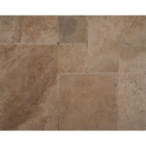 MS International Walnut Onyx Pattern Honed-Unfilled-Chipped Travertine Floor and Wall Tile (5 kits / 80 sq. ft. / pallet)-TTWALOX-PAT-HUC 205762426