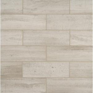 MS International White Oak 4 in. x 12 in. Honed Marble Floor and Wall Tile (2 sq. ft. / case)-TWHITOAK412H 206634004
