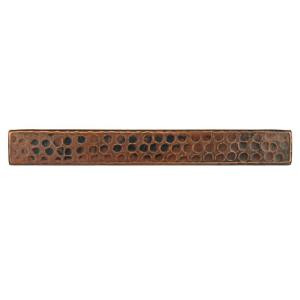 Premier Copper Products 1 in. x 8 in. Hammered Copper Decorative Wall Tile in Oil Rubbed Bronze (8-Pack)-T18DBH_PKG8 206856742