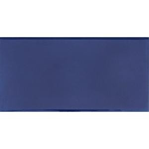 Solistone Hand-Painted Azul Blue 3 in. x 6 in. Glazed Ceramic Wall Tile (1.25 sq. ft. / case)-AZUL 3X6 206075160
