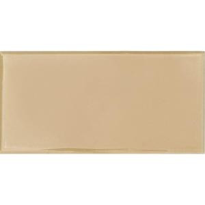 Solistone Hand-Painted Crema 3 in. x 6 in. Glazed Ceramic Wall Tile (1.25 sq. ft. / case)-CREMA 3X6 206075166