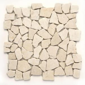 Solistone Indonesian Jakarta Moon 12 in. x 12 in. x 6.35 mm Natural Stone Pebble Mesh-Mounted Mosaic Tile (10 sq. ft. / case)-6005 100659956