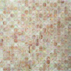 Splashback Tile Breeze Silky Peach Glass Mosaic Wall Tile - 3 in. x 6 in. Tile Sample-R7C13 206496962