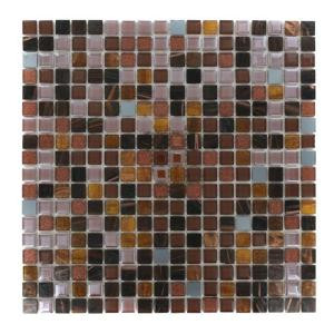 Splashback Tile Capriccio Campobasso 12 in. x 12 in. x 8 mm Glass Mosaic Floor and Wall Tile-CAPRICCIO CAMPOBASSO GLASS TILE 204289146