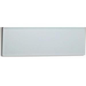 Splashback Tile Contempo Bright White Frosted 4 in. x 12 in. x 8 mm Glass Subway Tile-CONTEMPO BRIGHT WHITE FROSTED 4 X 12 203061464