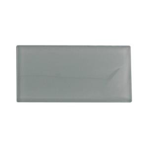 Splashback Tile Contempo Seafoam Polished Glass Tile - 3 in. x 6 in. x 8 mm Tile Sample-L7C7 GLASS TILE 203288380