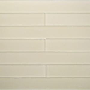 Splashback Tile Contempo Vista Frosted Macadamia Glass Subway Wall Tile - 2 in. x 8 in. Tile Sample-SMP-CNTMPVISTA-FROSTED MACADAMIASAMPLE 206347122